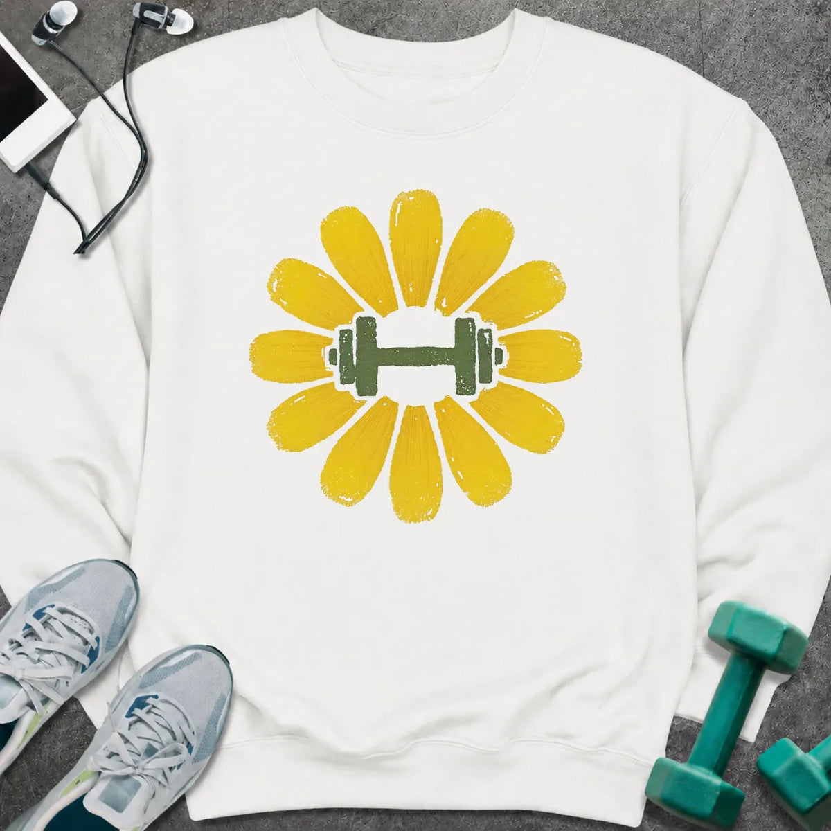 Sweatshirt White / S Dandelion Dumbbell Sweatshirt