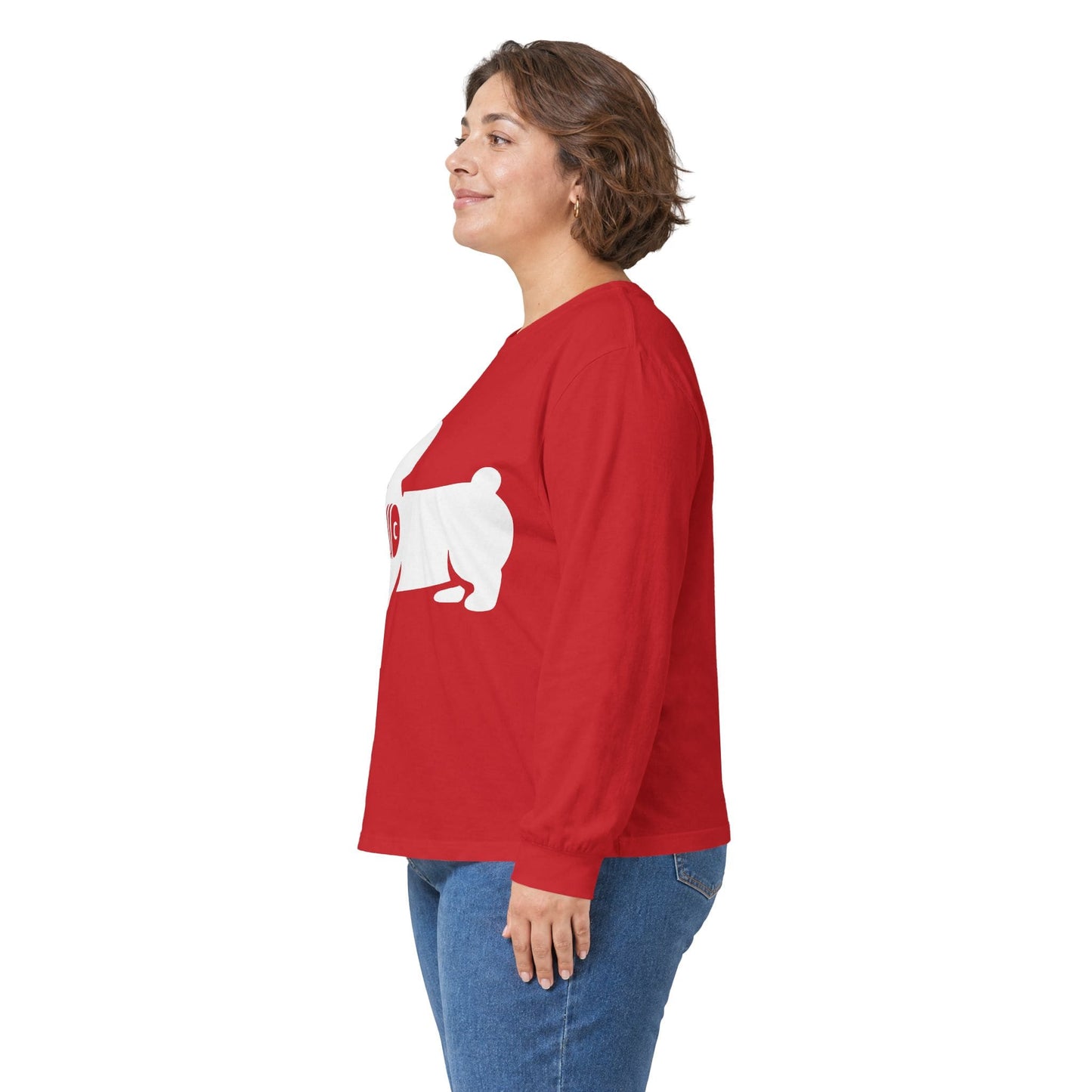 Long-sleeve Corgi Dumbbell Long Sleeve Tee