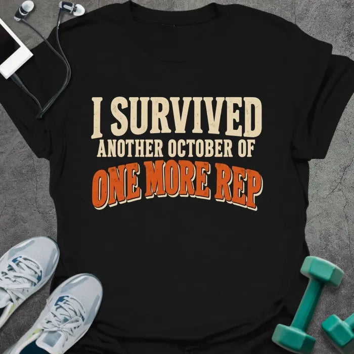 T-Shirt Black / S Survived October T-Shirt