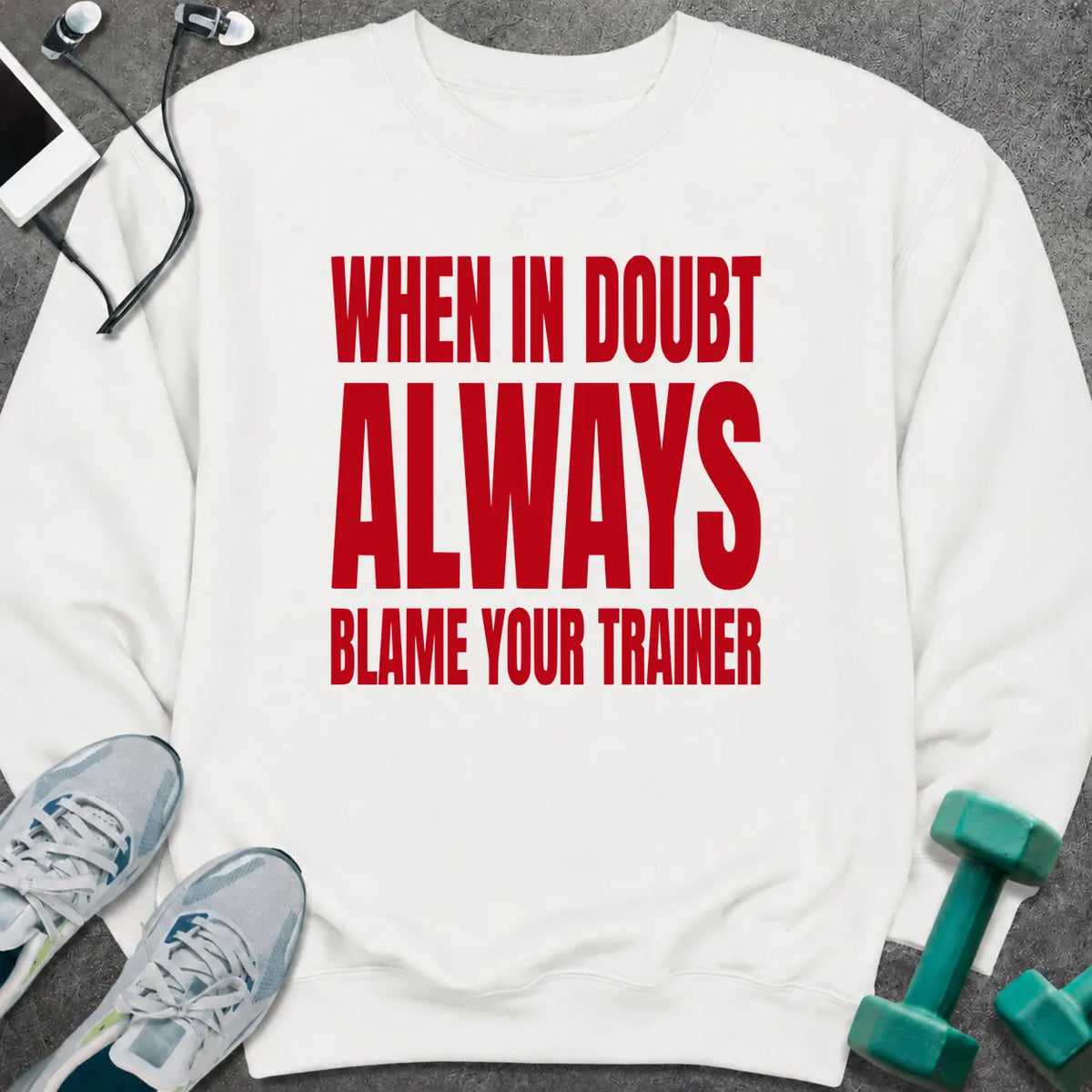 Sweatshirt White / S Blame Trainer Sweatshirt