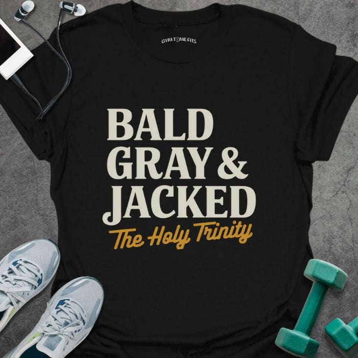 T-Shirt Black / S Bald Gray Jacked T-Shirt