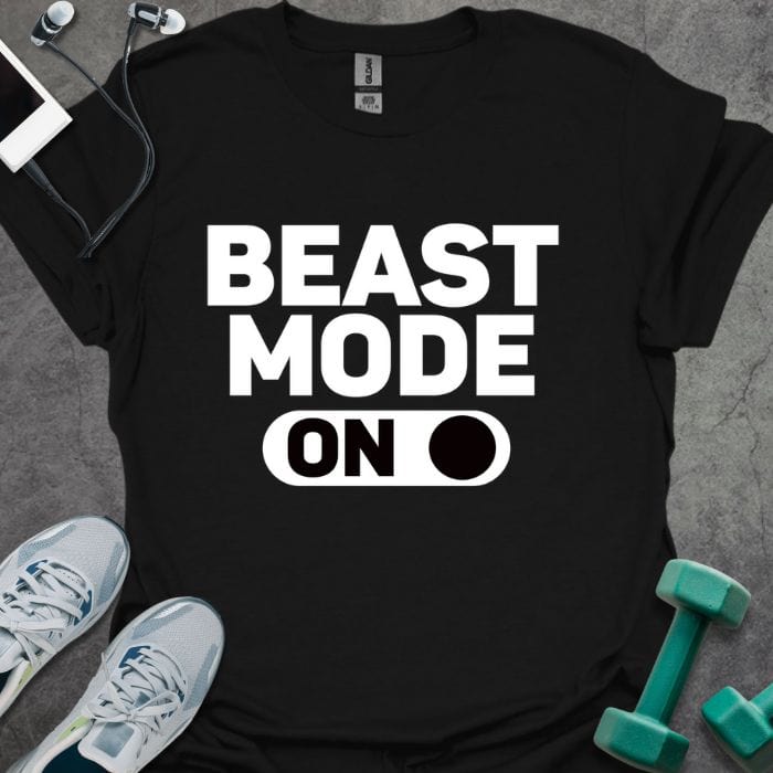 T-Shirt Black / S Beast Mode On T-Shirt