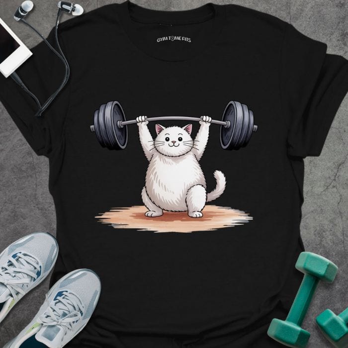 T-Shirt Black / S Chonk Cat Lift T-Shirt