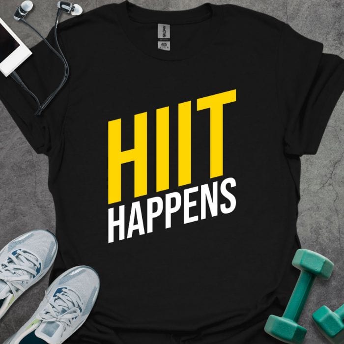 T-Shirt Black / S HIIT Happens T-Shirt