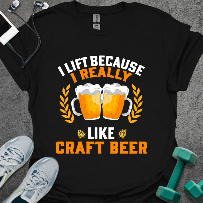 T-Shirt Black / S I Really Like Craft Beer T-Shirt