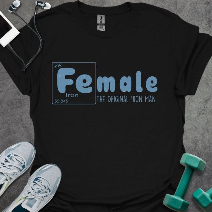 T-Shirt Black / S Iron Female T-Shirt