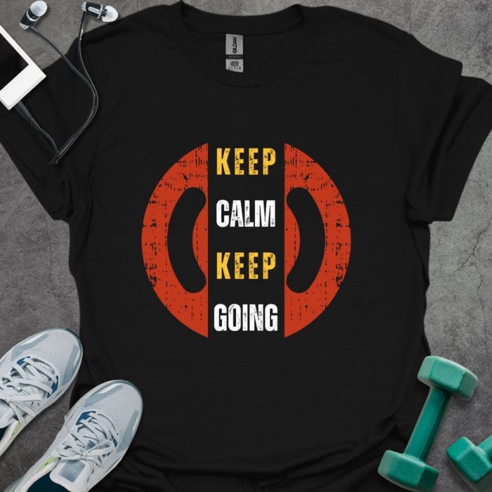 T-Shirt Black / S Keep Calm Keep Going T-Shirt
