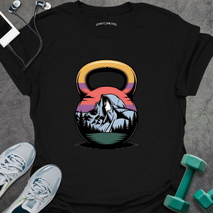 T-Shirt Black / S Kettlebell Mountain T-Shirt