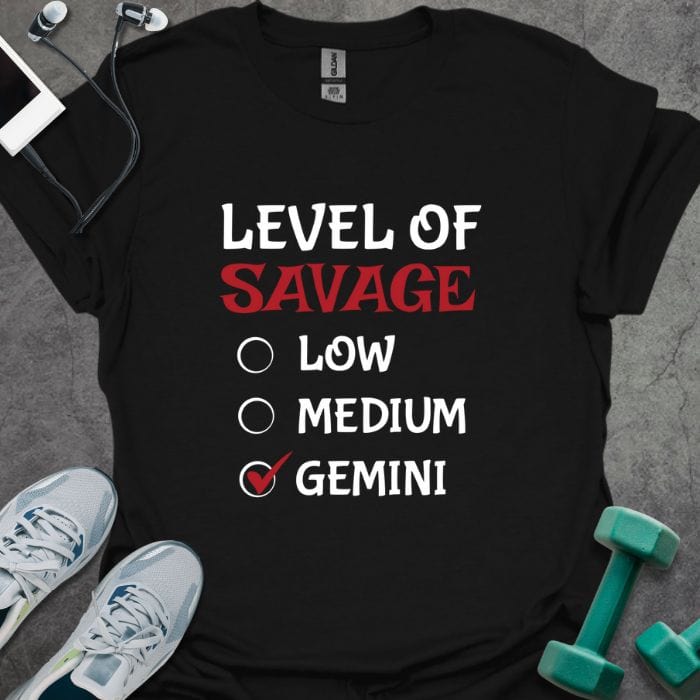 T-Shirt Black / S Level Of Savage T-Shirt