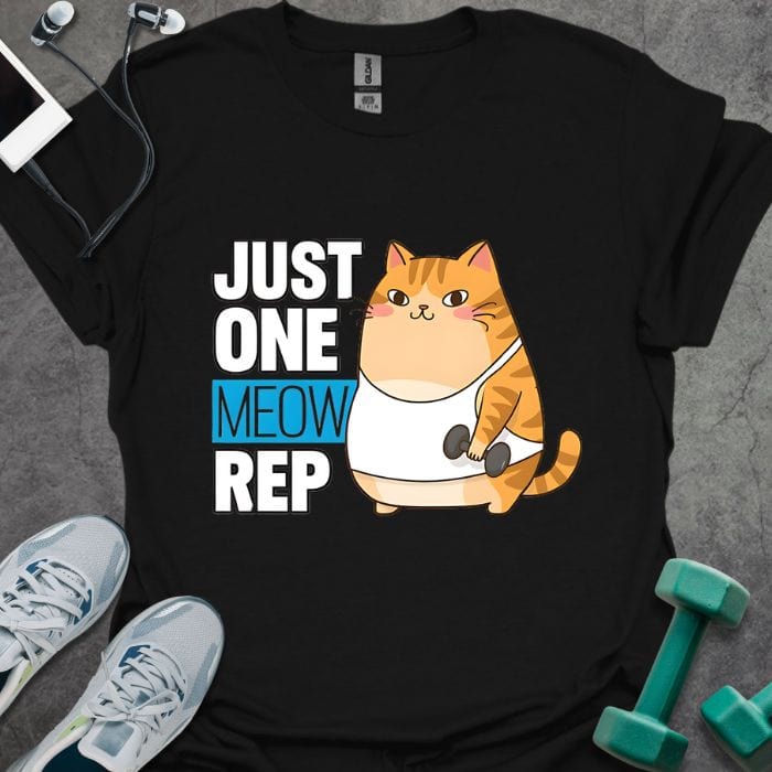 T-Shirt Black / S One Meow Rep T-Shirt