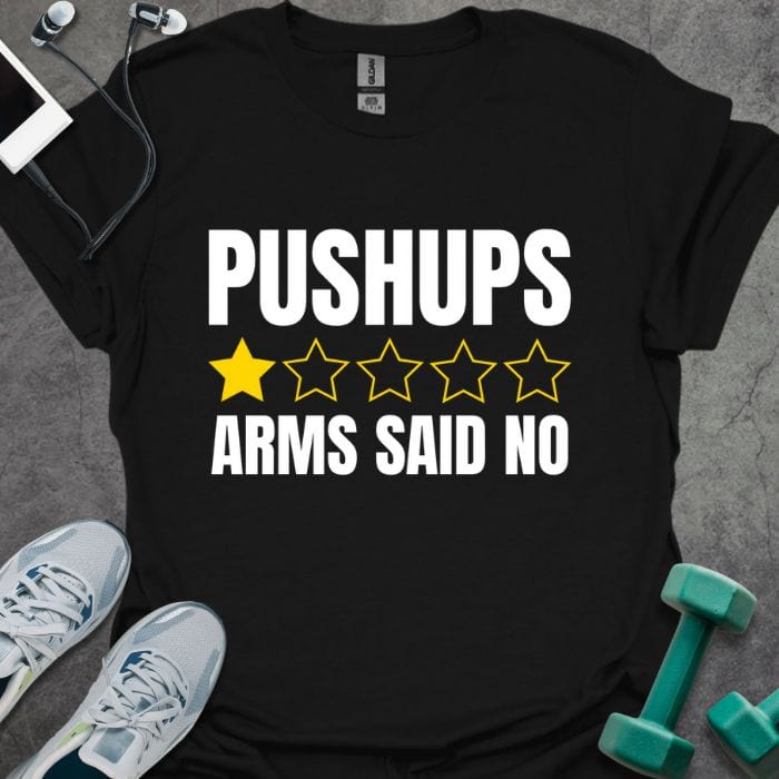 T-Shirt Black / S Pushups Review T-Shirt