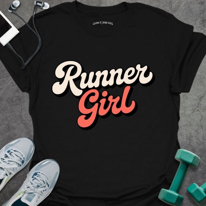 T-Shirt Black / S Runner Girl T-Shirt