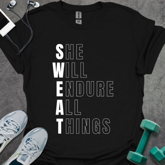 T-Shirt Black / S She Will Endure T-Shirt