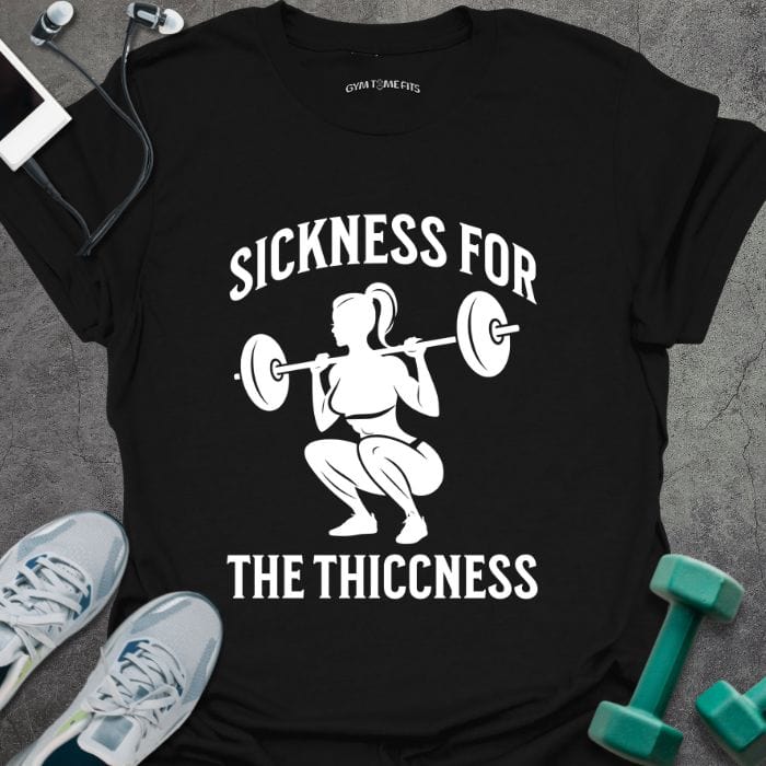 T-Shirt Black / S Sickness For Thickness T-Shirt