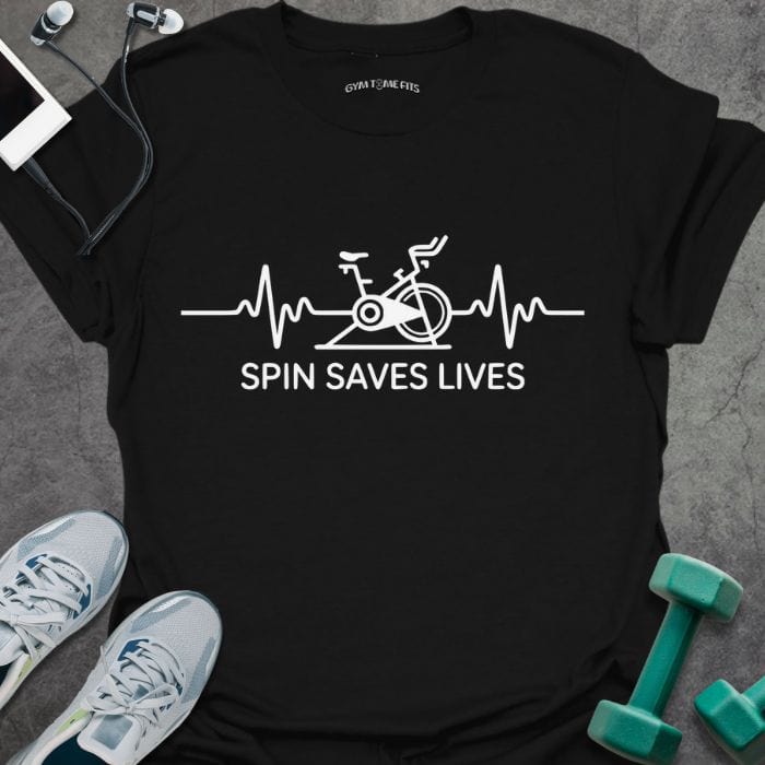 T-Shirt Black / S SPIN Saves Lives T-Shirt