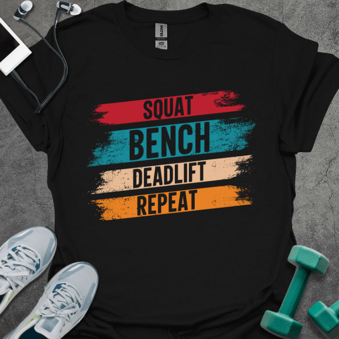 T-Shirt Black / S Squat, Bench, Deadlift T-Shirt