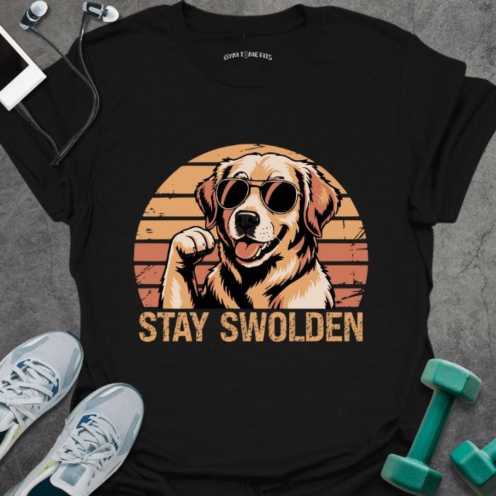 T-Shirt Black / S Stay Swolden T-Shirt