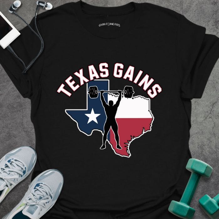 T-Shirt Black / S Texas Gains T-Shirt