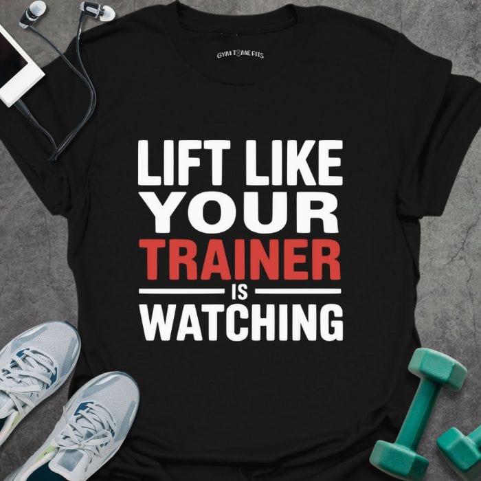T-Shirt Black / S Trainer Is Watching T-Shirt
