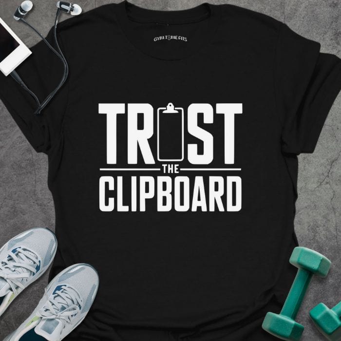 T-Shirt Black / S Trust Clipboard T-Shirt