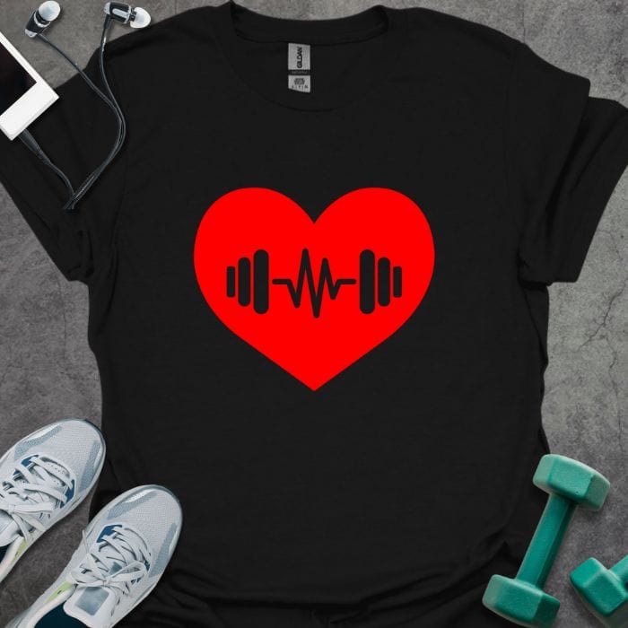 T-Shirt Black / XS Barbell Heartbeat T-Shirt
