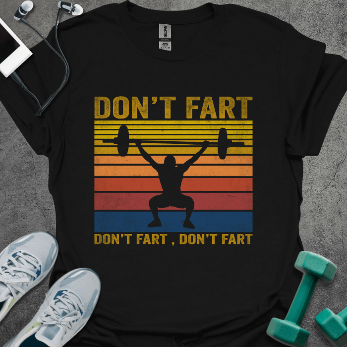 T-Shirt Black / XS Don't Fart Retro T-Shirt