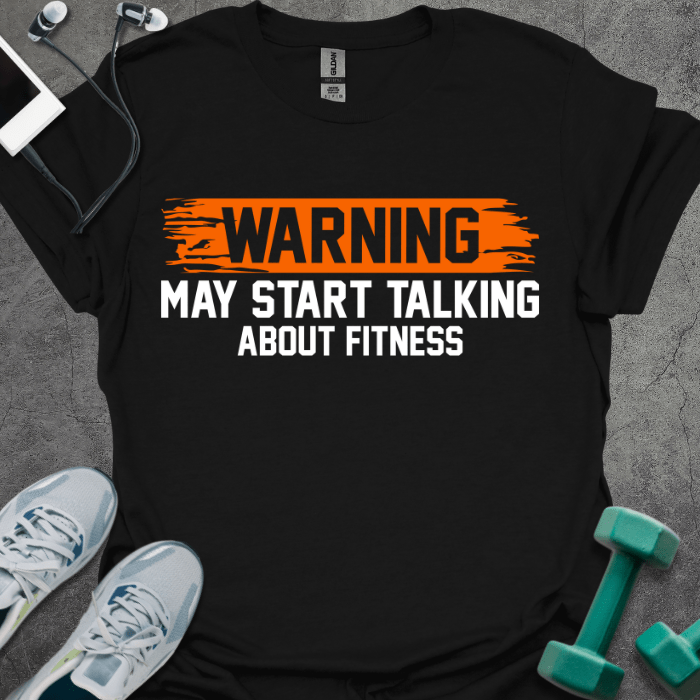 T-Shirt Black / XS Fitness Warning T-Shirt