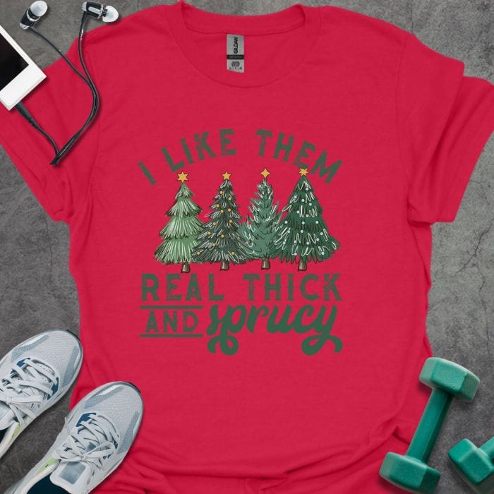 T-Shirt Cherry Red / S Thick & Sprucy T-Shirt