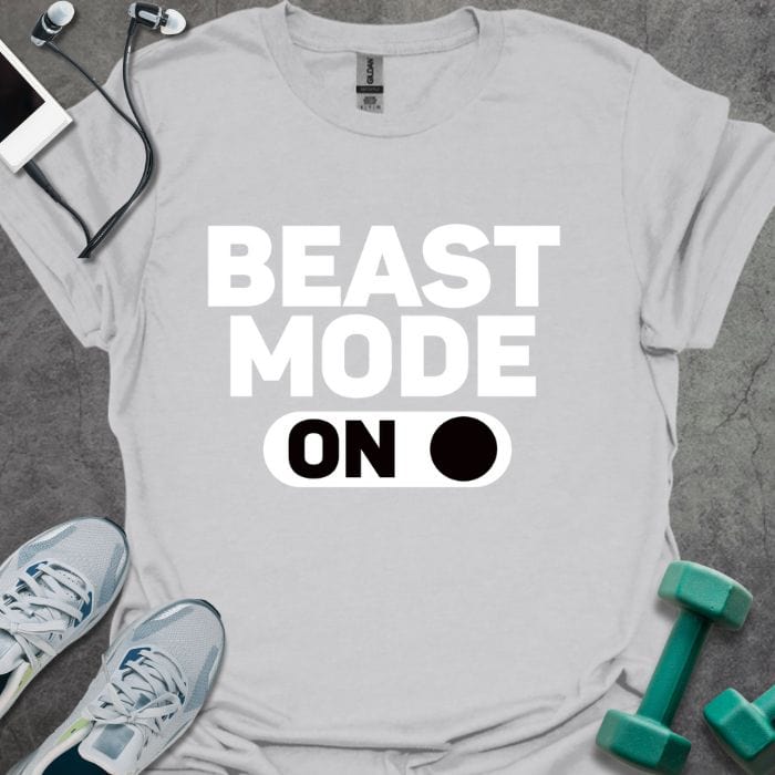 T-Shirt Ice Grey / S Beast Mode On T-Shirt