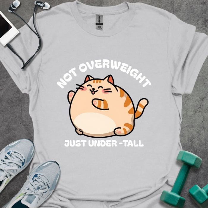 T-Shirt Ice Grey / S Cat Undertall T-Shirt