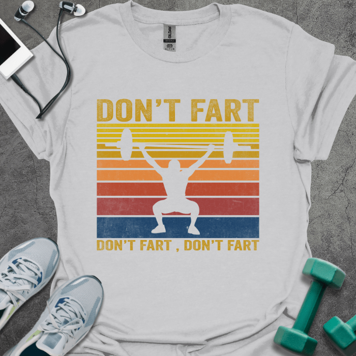 T-Shirt Ice Grey / S Don't Fart Retro T-Shirt