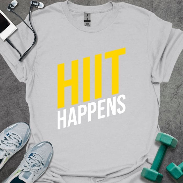 T-Shirt Ice Grey / S HIIT Happens T-Shirt