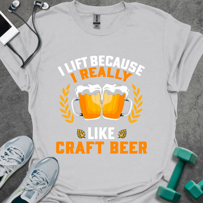 T-Shirt Ice Grey / S I Really Like Craft Beer T-Shirt