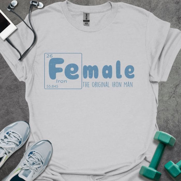 T-Shirt Ice Grey / S Iron Female T-Shirt