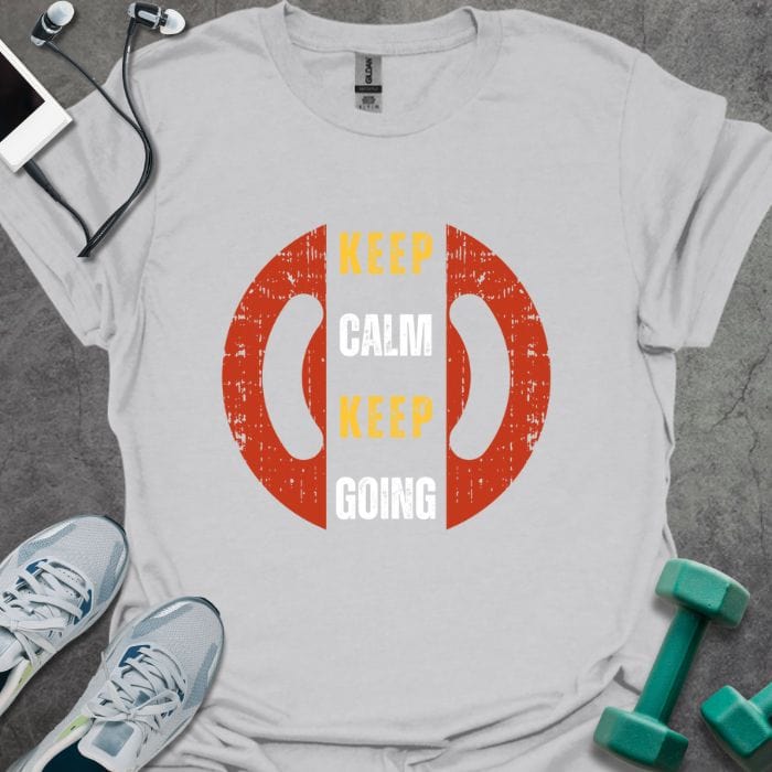 T-Shirt Ice Grey / S Keep Calm Keep Going T-Shirt
