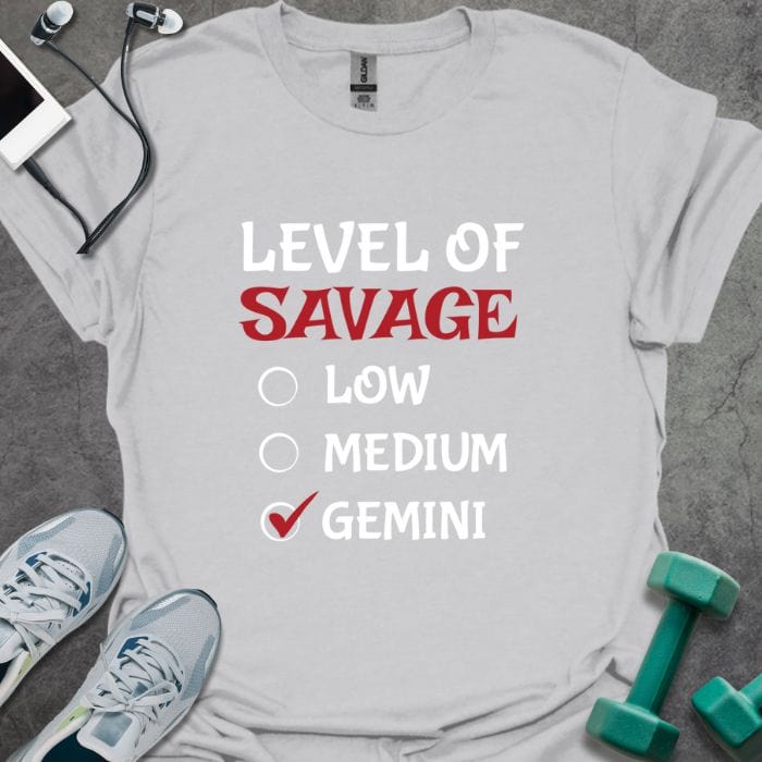 T-Shirt Ice Grey / S Level Of Savage T-Shirt