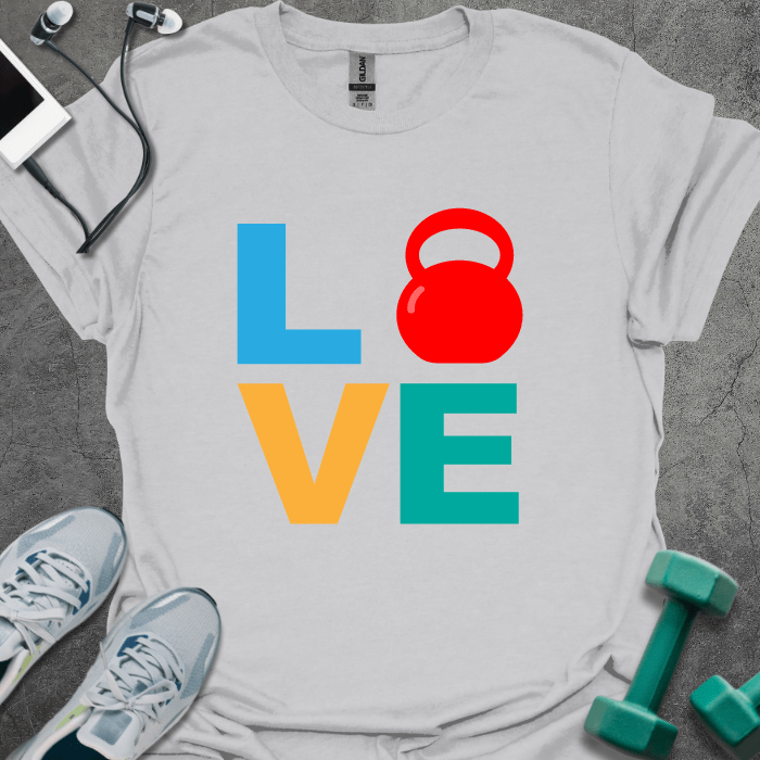 T-Shirt Ice Grey / S LOVE Gym T-Shirt