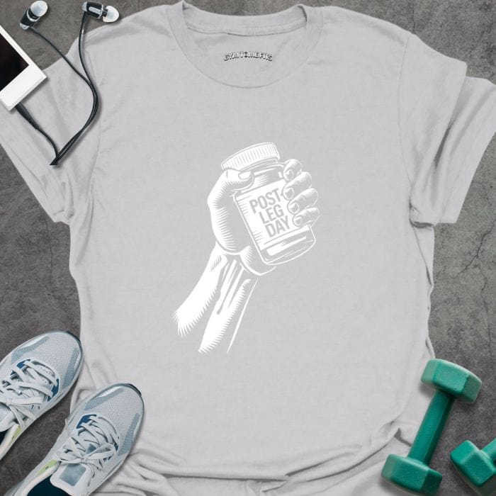 T-Shirt Ice Grey / S Post Leg Day T-Shirt