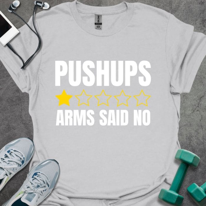 T-Shirt Ice Grey / S Pushups Review T-Shirt