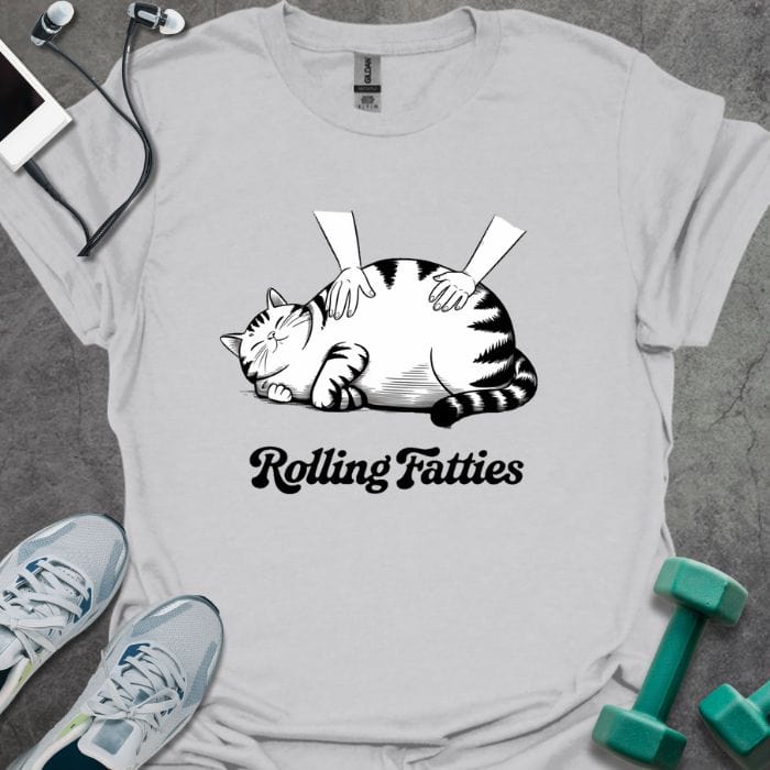 T-Shirt Ice Grey / S Rolling Fatties T-Shirt