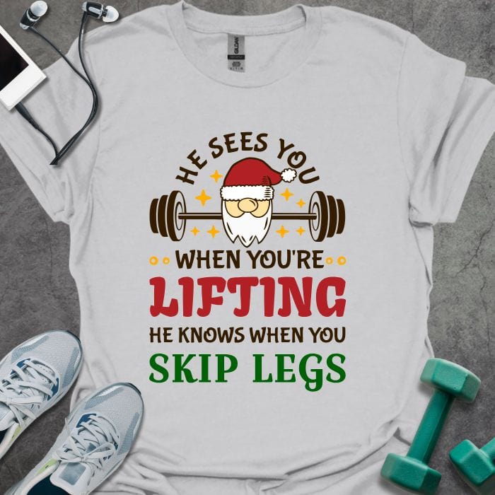 T-Shirt Ice Grey / S Sees You Lifting T-Shirt
