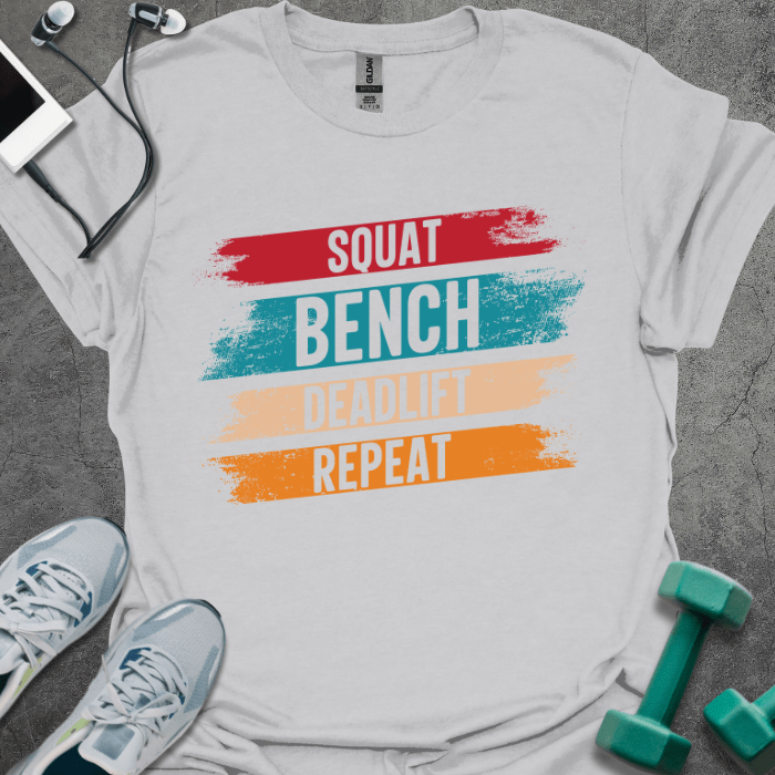 T-Shirt Ice Grey / S Squat, Bench, Deadlift T-Shirt