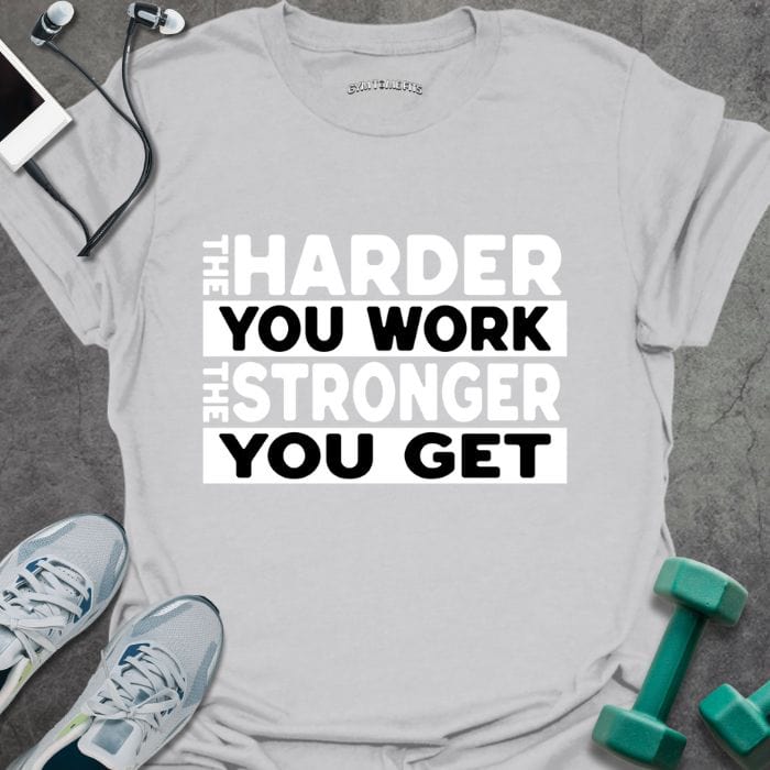 T-Shirt Ice Grey / S Work Harder T-Shirt