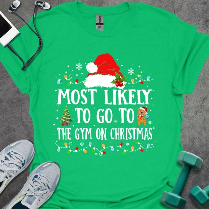 T-Shirt Irish Green / S Gym On Christmas T-Shirt