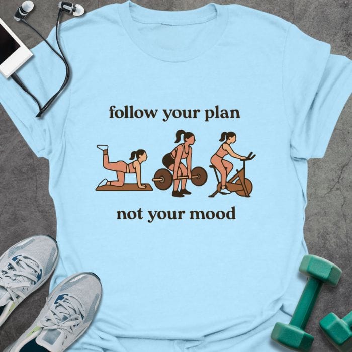 T-Shirt Light Blue / S Follow Your Plan T-Shirt