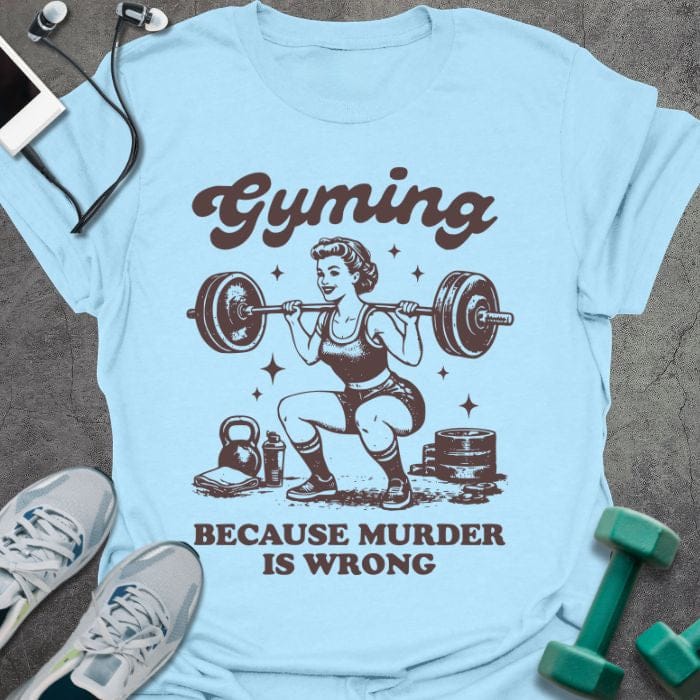 T-Shirt Light Blue / S Gymming T-Shirt
