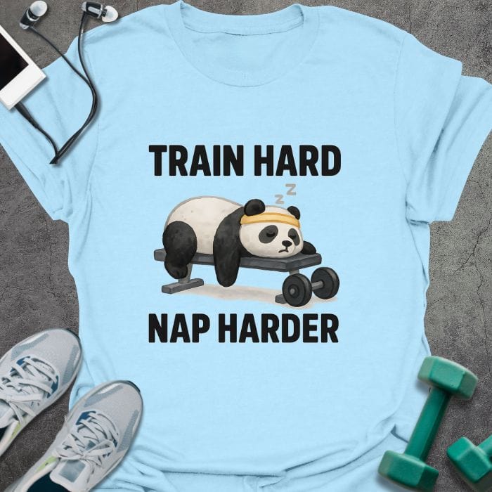 T-Shirt Light Blue / S Nap Harder T-Shirt