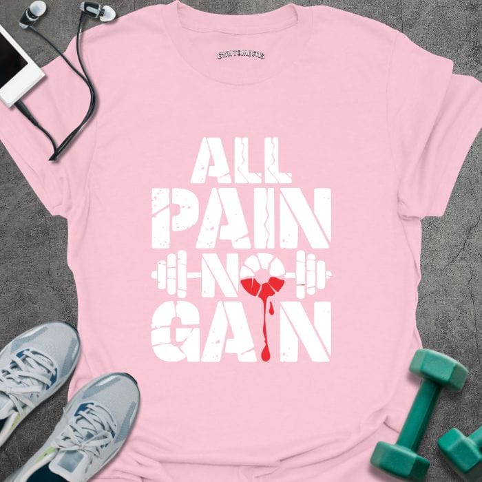 T-Shirt Light Pink / S All Pain T-Shirt