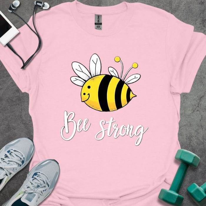 T-Shirt Light Pink / S Bee Strong T-Shirt
