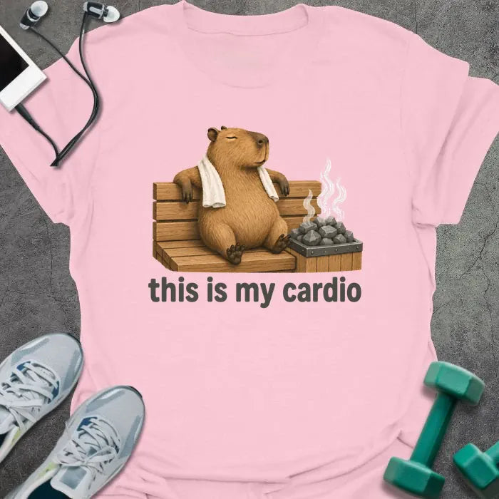 T-Shirt Light Pink / S Cardio Capybara T-Shirt